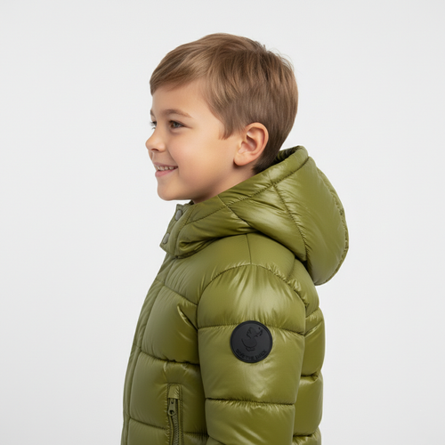 piumino verde savethe duck